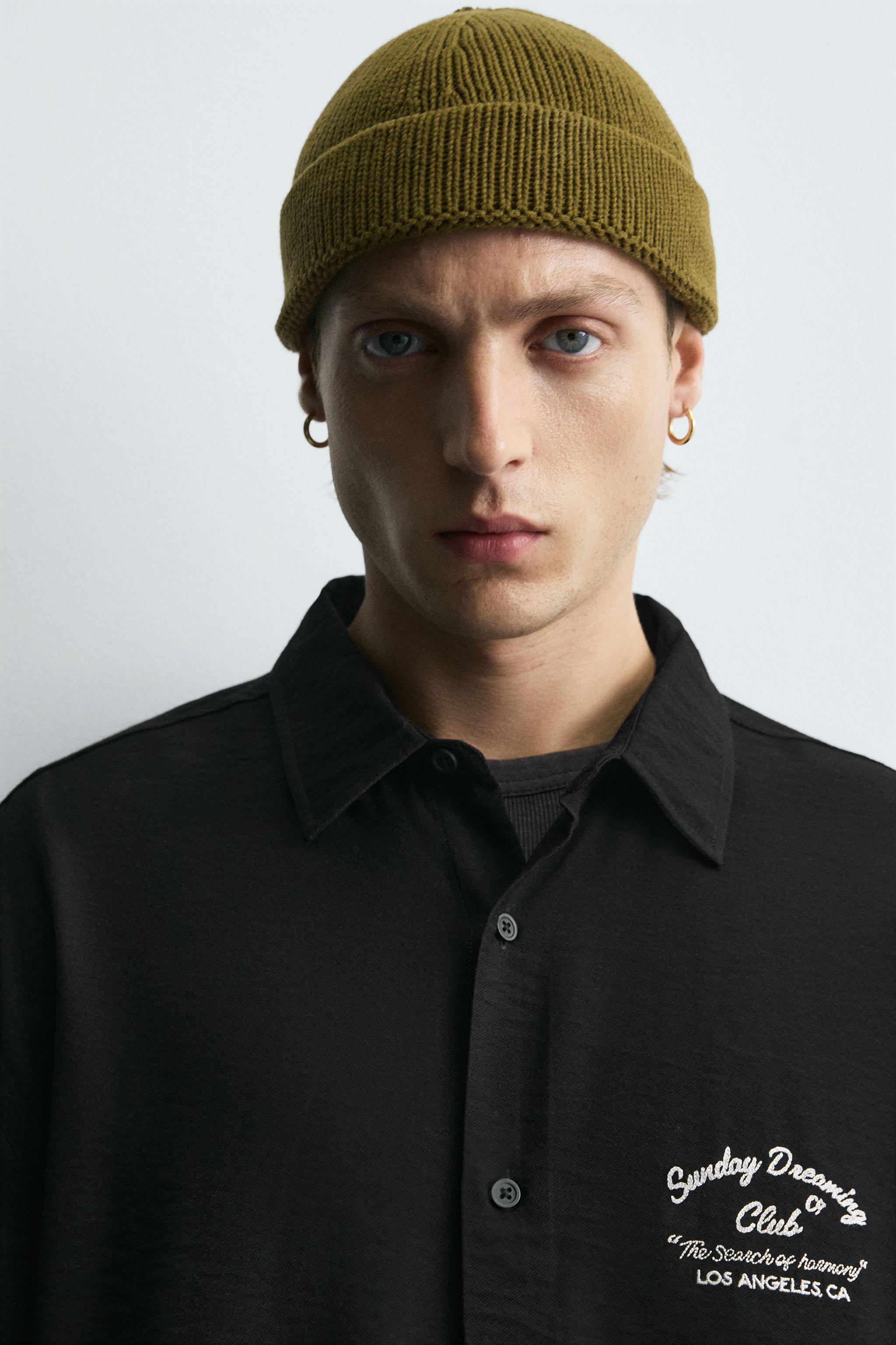 EMBROIDERED FLOWY SHIRT